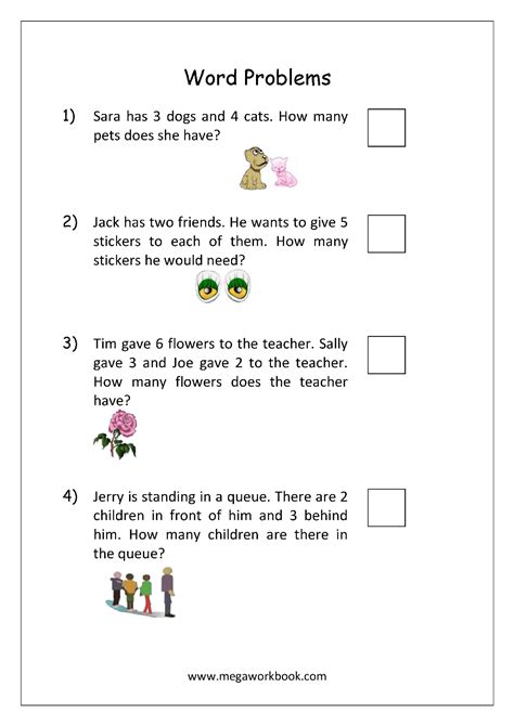 Addition and Subtraction Word Problems Worksheets .